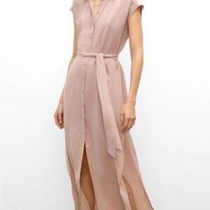 Club Monaco Dusty Pink Midi Dress